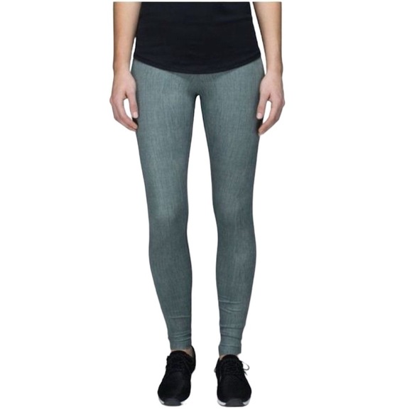 Lululemon | Wunder Under Full Length Leggings in Deep Shore Earl Grey Size 6 - Picture 1 of 8